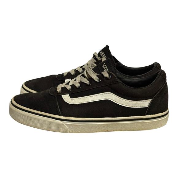 Vans Old Skool Black Canvas Low Top Sneakers Women's Size 9 Skate Classic Stripe - Picture 4 of 8